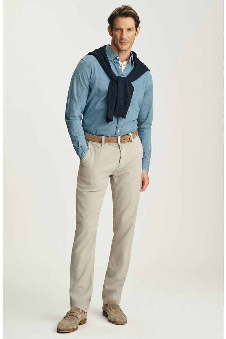 Verona Slim Fit Five Pocket Pants, Alternate, color, STONE HIGH FLYER