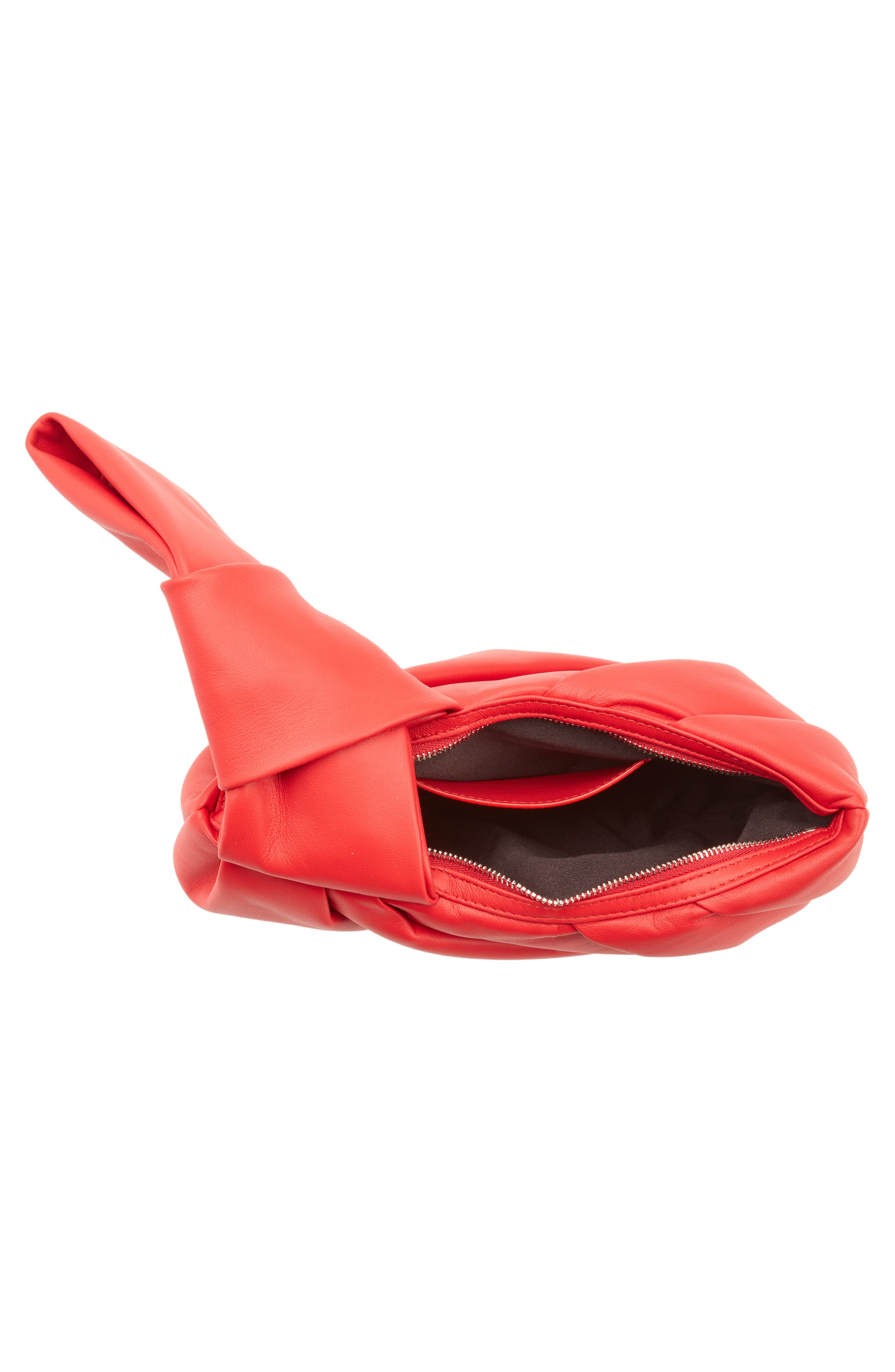 Ambush Nejiri Pleated Leather Wristlet, Alternate, color, 