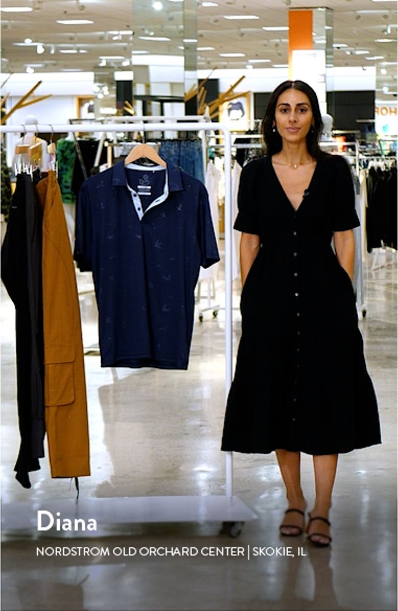 Emmett Bird Print Golf Polo, sales video thumbnail