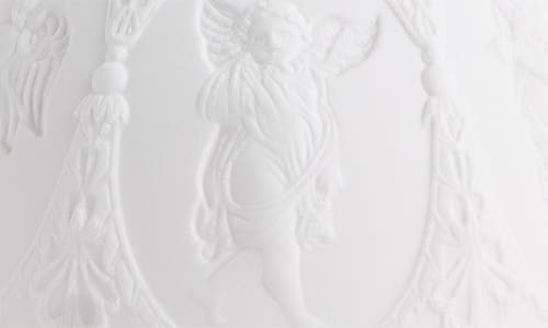 Wedgwood Festive Cherub Lithophane Vase & Plate Set In White