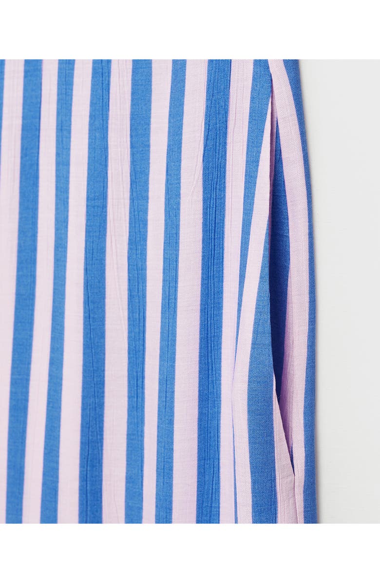 MANGO Stripe Straight Leg Pants, Alternate, color, Blue