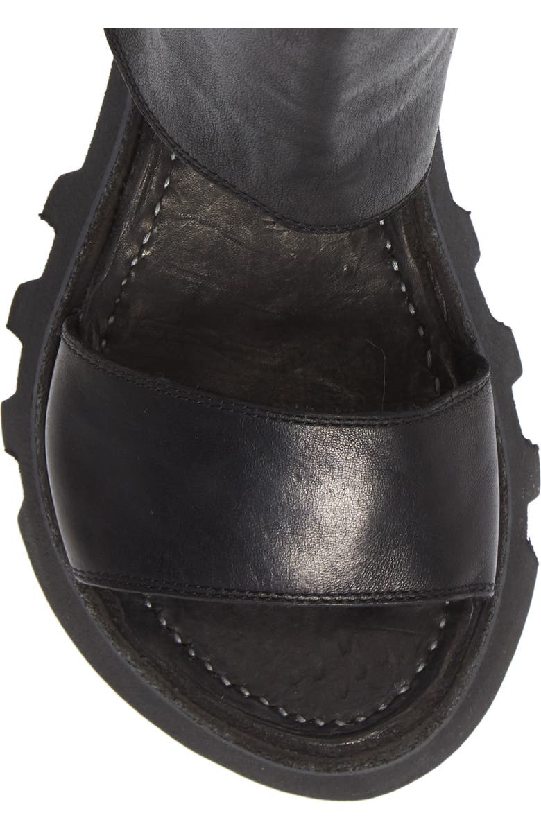 Guidi Lug Sole Back Zip Sandal, Alternate, color,