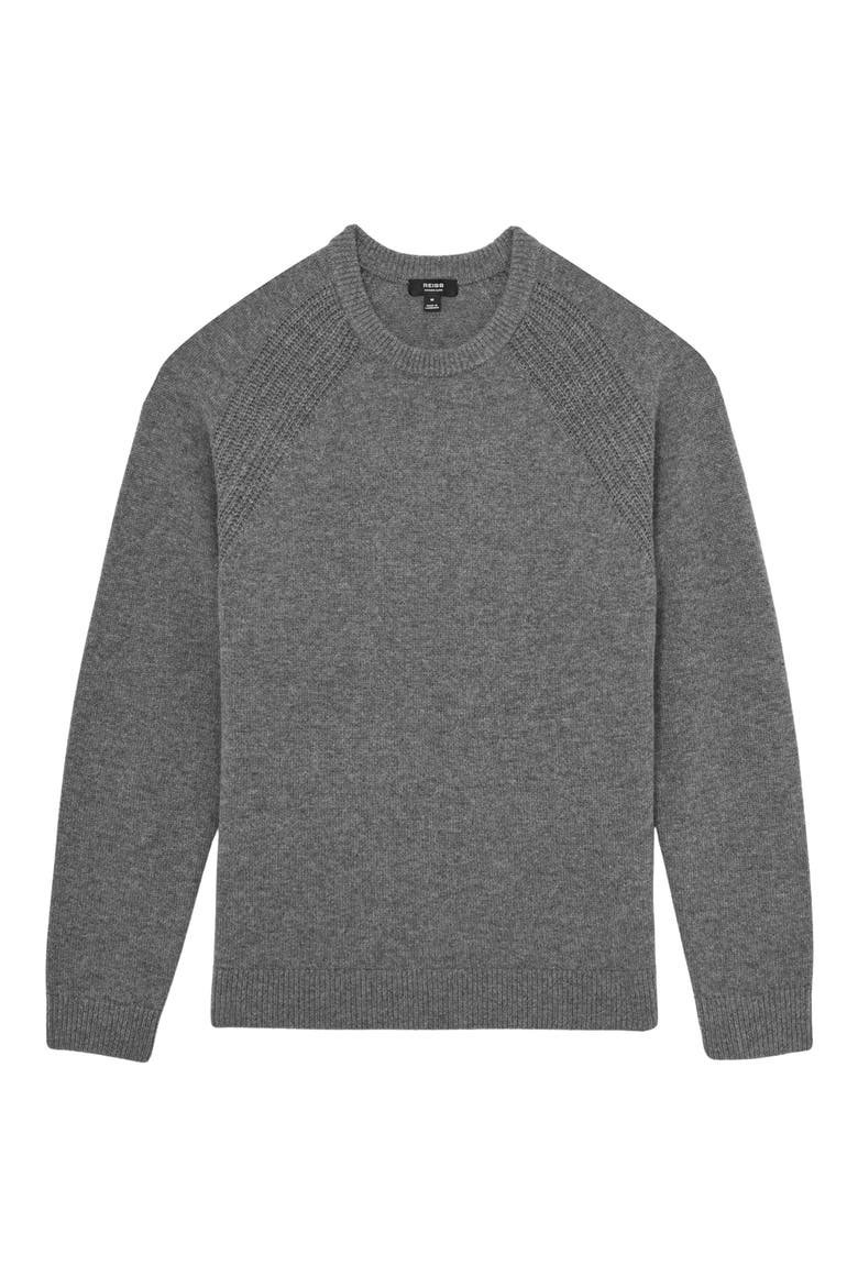 Foulton Wool & Cashmere Sweater, Alternate, color, MID GREY MELANG