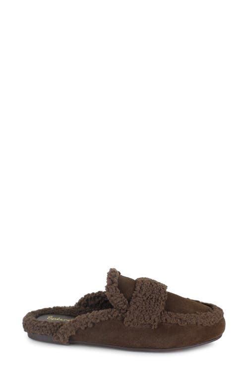 Splendid Sandra Faux Fur Mule In Brown