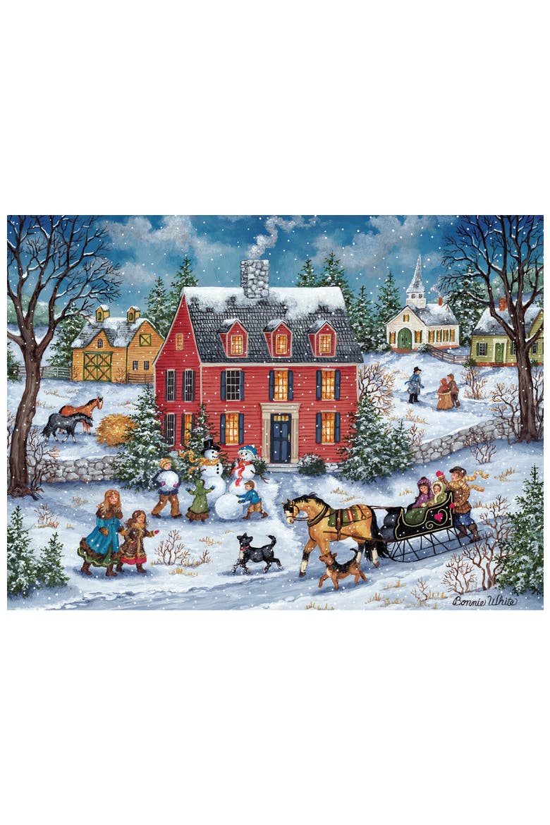 Winter Wonderland 500pc Puzzles 4-Pack, Alternate, color, Multicolor