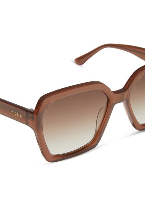 Diff Sloane 54mm Square Sunglasses In Cafe Ole/brown