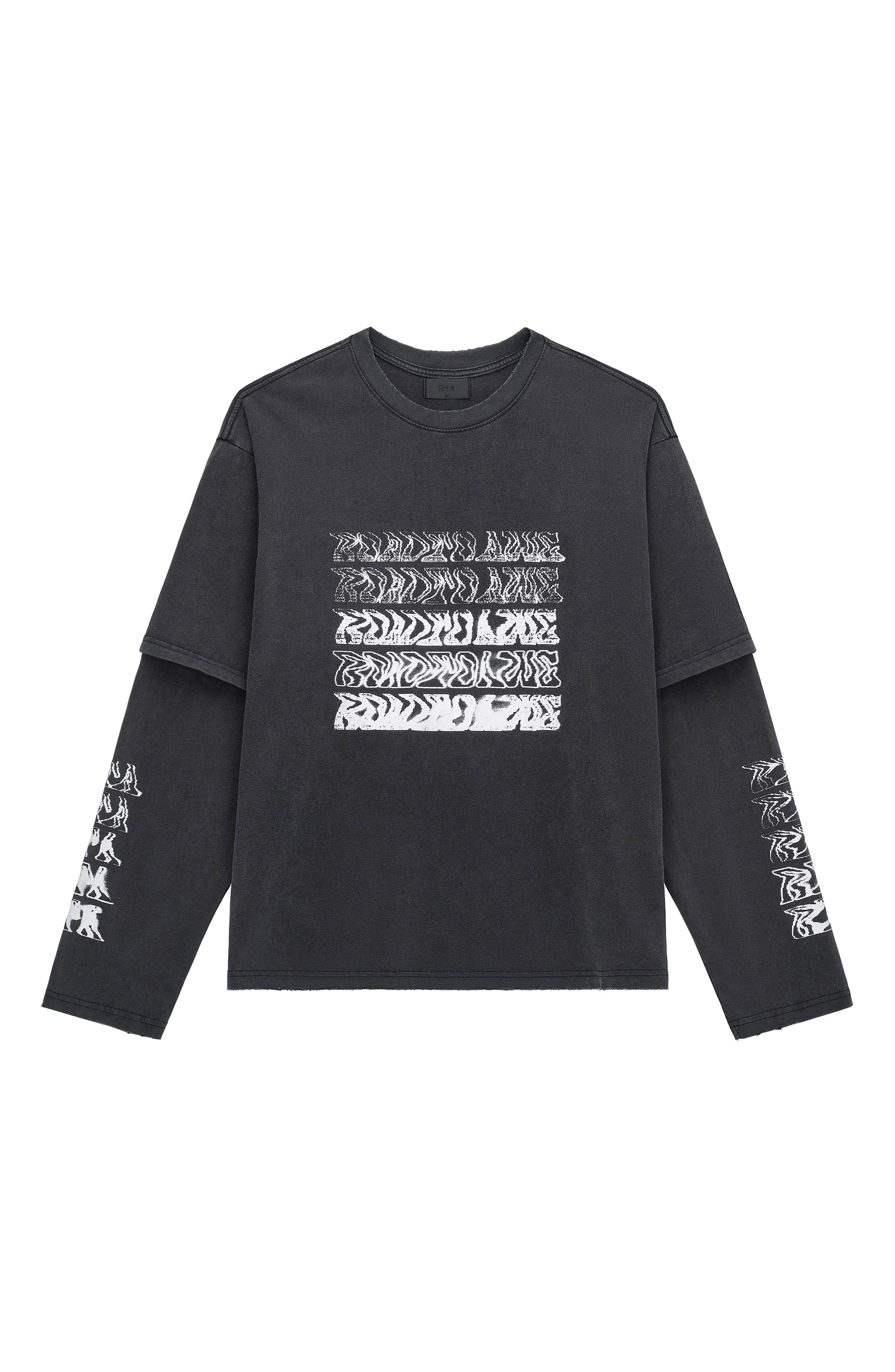 Loris Double Layer Long Sleeve Graphic T-Shirt