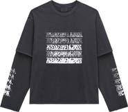 RtA Loris Double Layer Long Sleeve Graphic T-Shirt