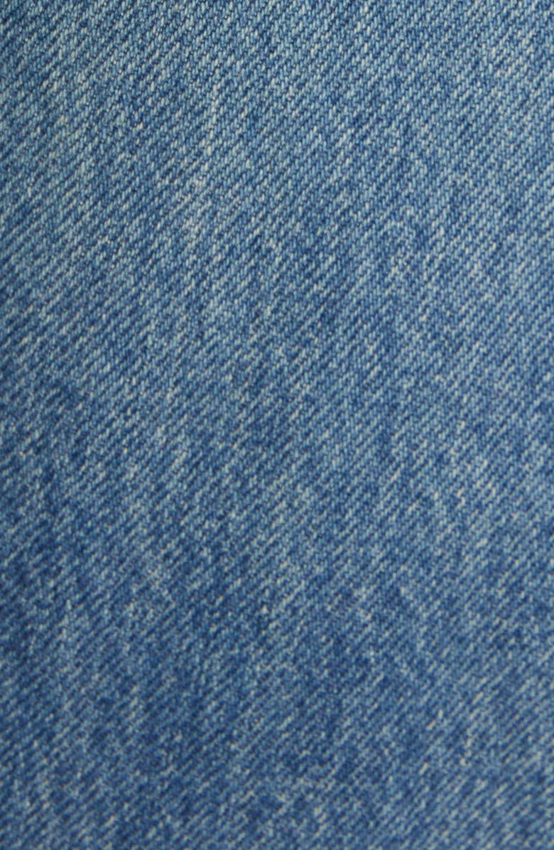 Balenciaga Slashed Organic Cotton Baggy Jeans, Alternate, color,