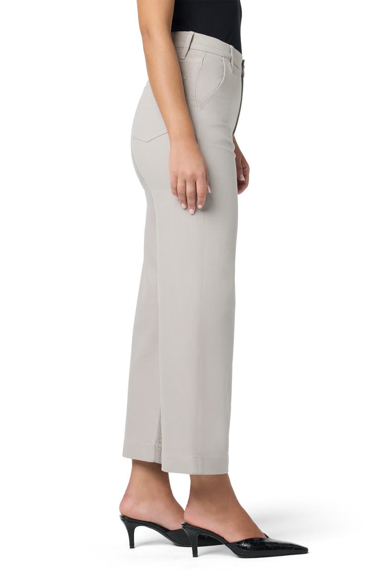 High Waist Ankle Wide Leg Trouser Jeans, Alternate, color, STONE