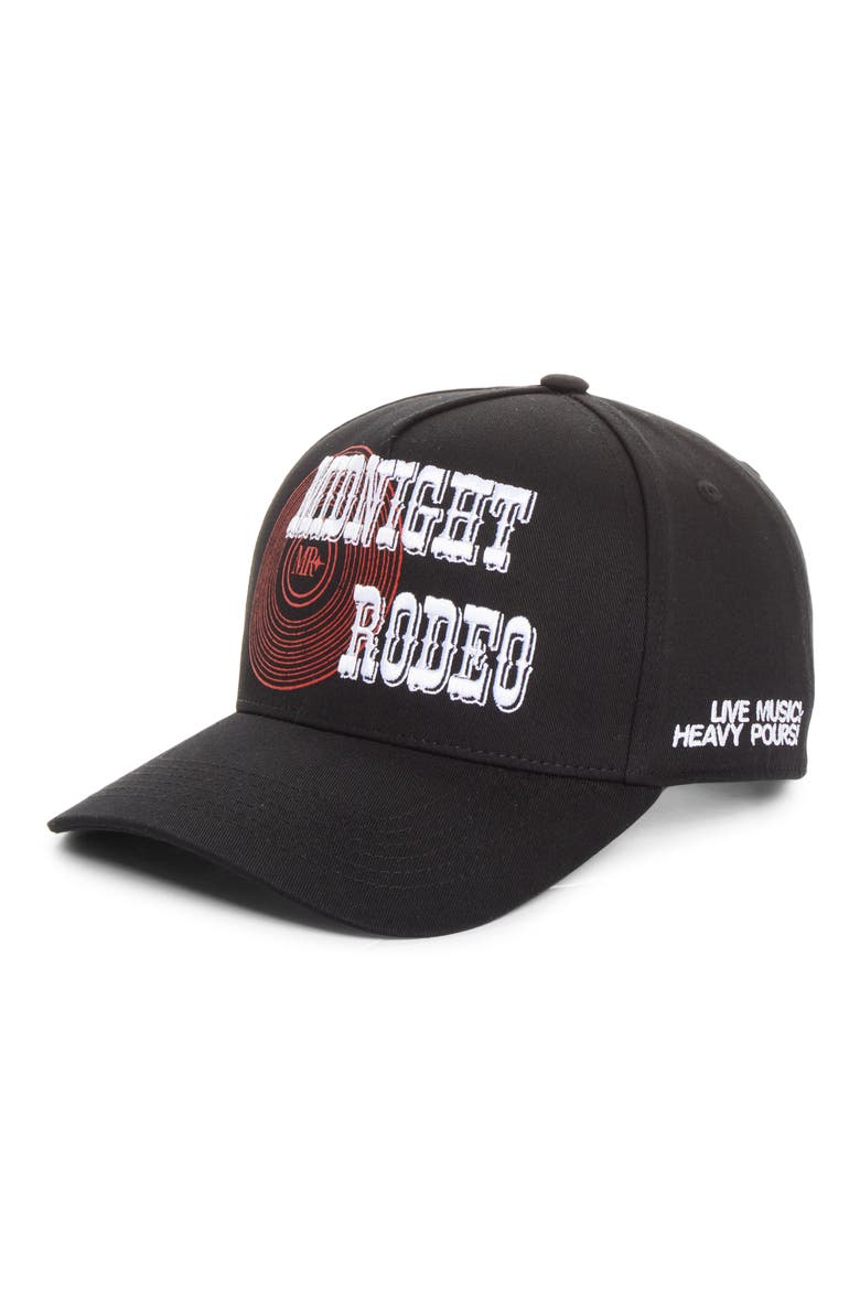 Whiskey Snapback Baseball Cap, Main, color, JET BLACK