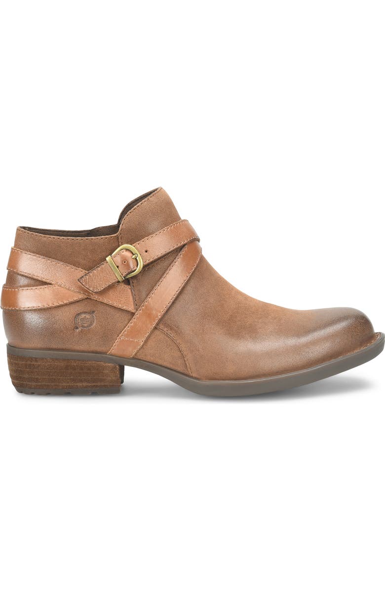 Børn Kelle Distressed Leather Bootie, Alternate, color, Rust Distressed Leather