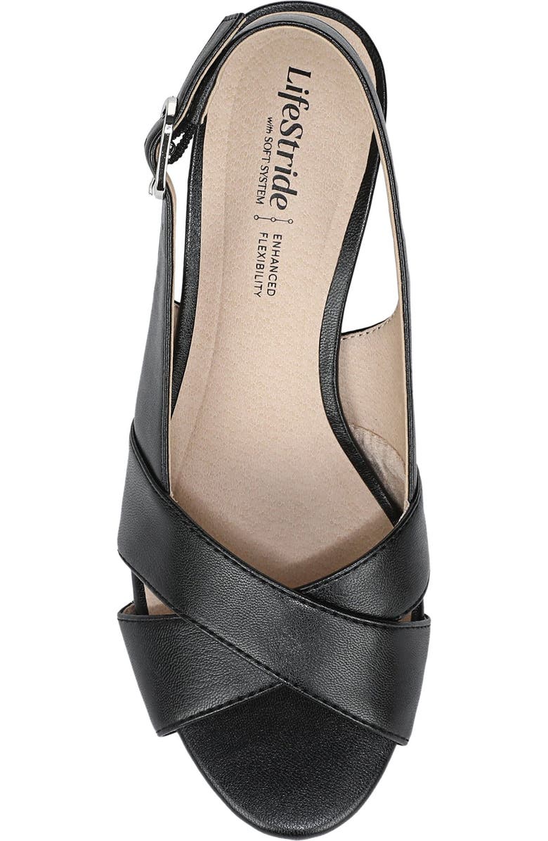 LifeStride Freesia Slingback Sandal, Alternate, color, Black