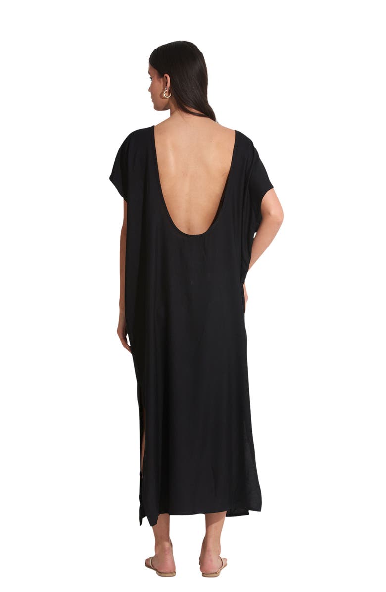 Gottex Beach Life TALYA OPEN BACK SWIM COVER UP KAFTAN, Alternate, color,