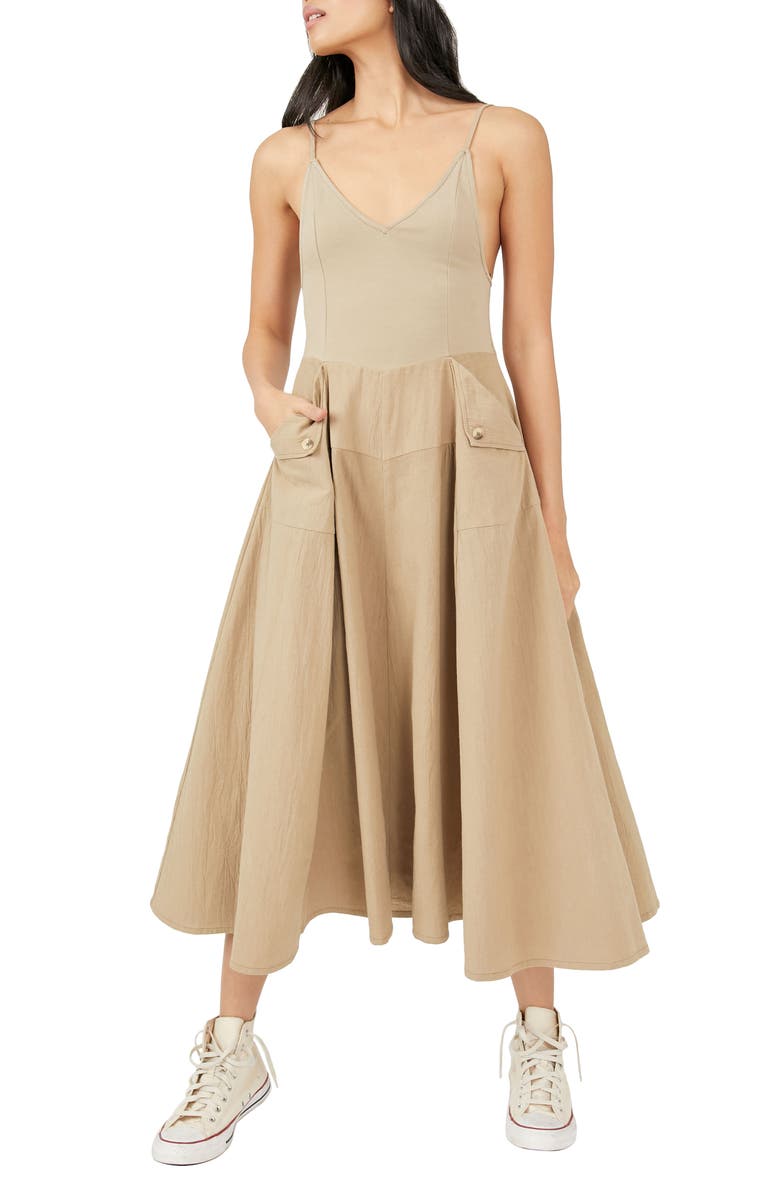 Free People Soledad Princess Seam Maxi Dress, Main, color, 