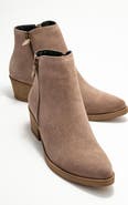 Forever & Always Shoes Jayer Leather Double-Zip Block Heel Boot