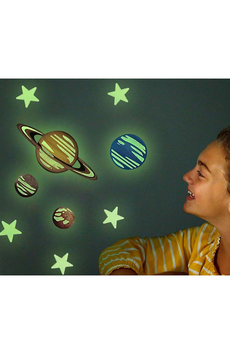4M Glow Planets & Supernova 100 Glow in Dark Stick Ons, Alternate, color, Multicolored