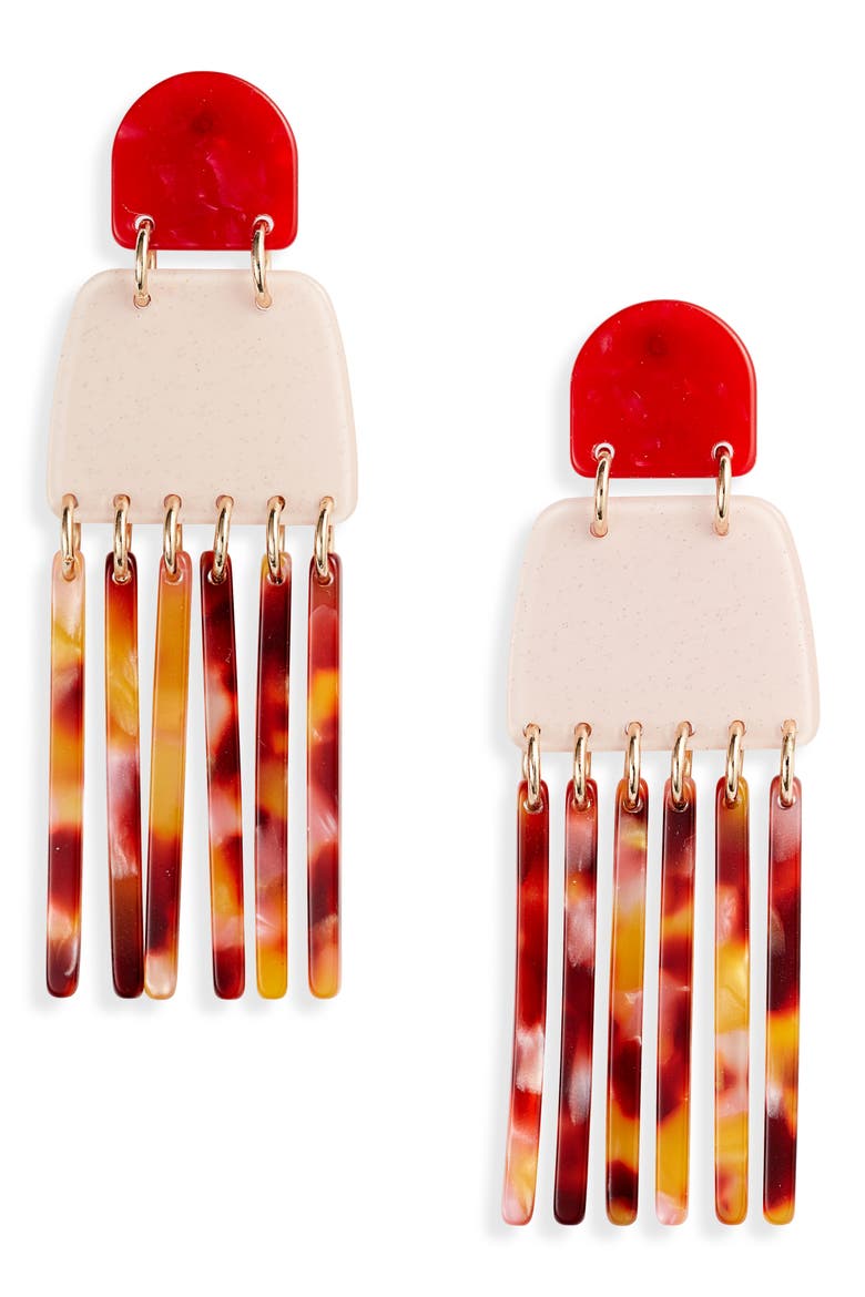 Empire Drop Earrings (Nordstrom Exclusive), Main, color, APRICOT TORT