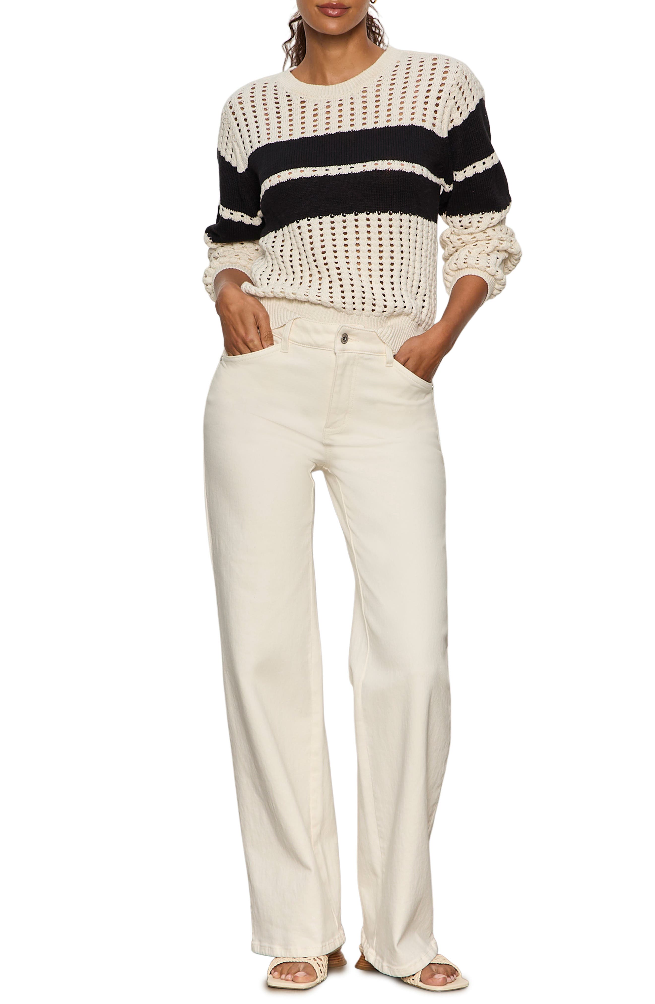 Open Stitch Cotton Sweater - image 2