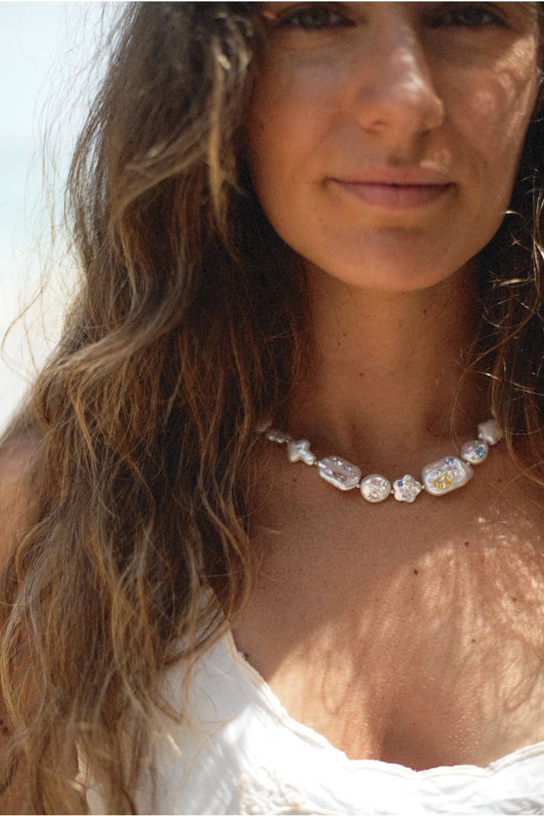 The Celestial Garden Pearl Necklace, Alternate, color, Freshwater Pearl