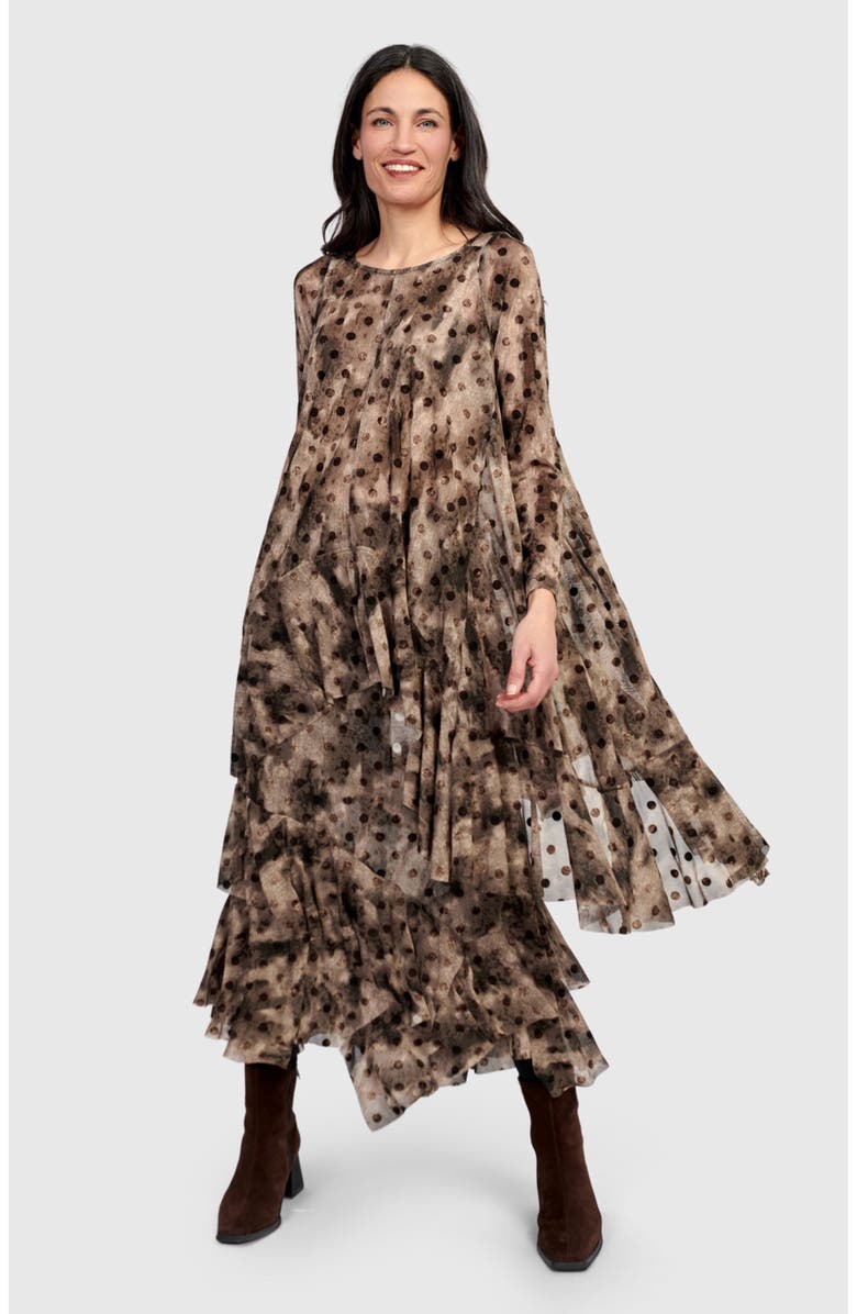 Alembika Frond Mesh Tunic, Alternate, color, Aquarelle