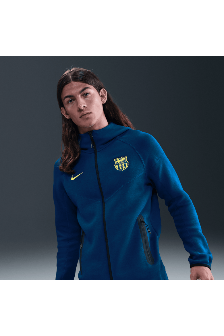 Men's Nike Blue Barcelona Special Edition Full-Zip Tech Fleece Jacket, Alternate, color, Blue