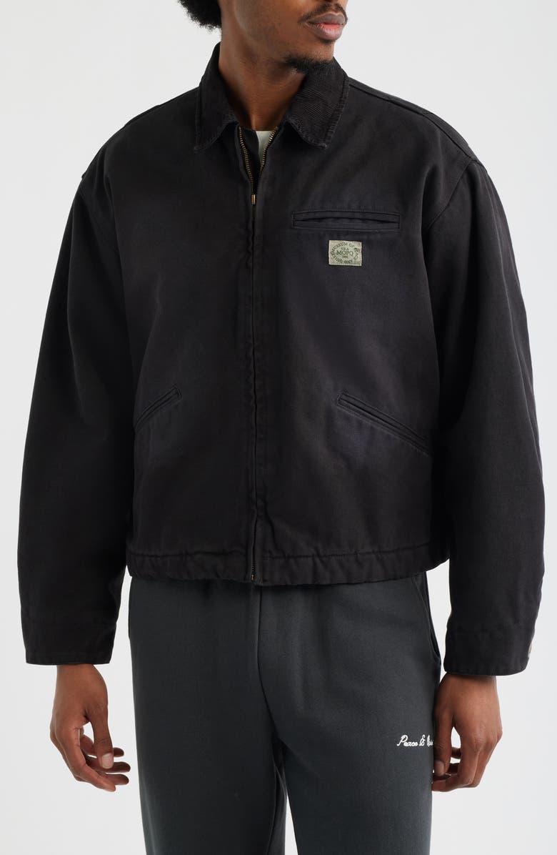 Museum of Peace & Quiet Cotton Canvas Utility Jacket, Alternate, color, Black