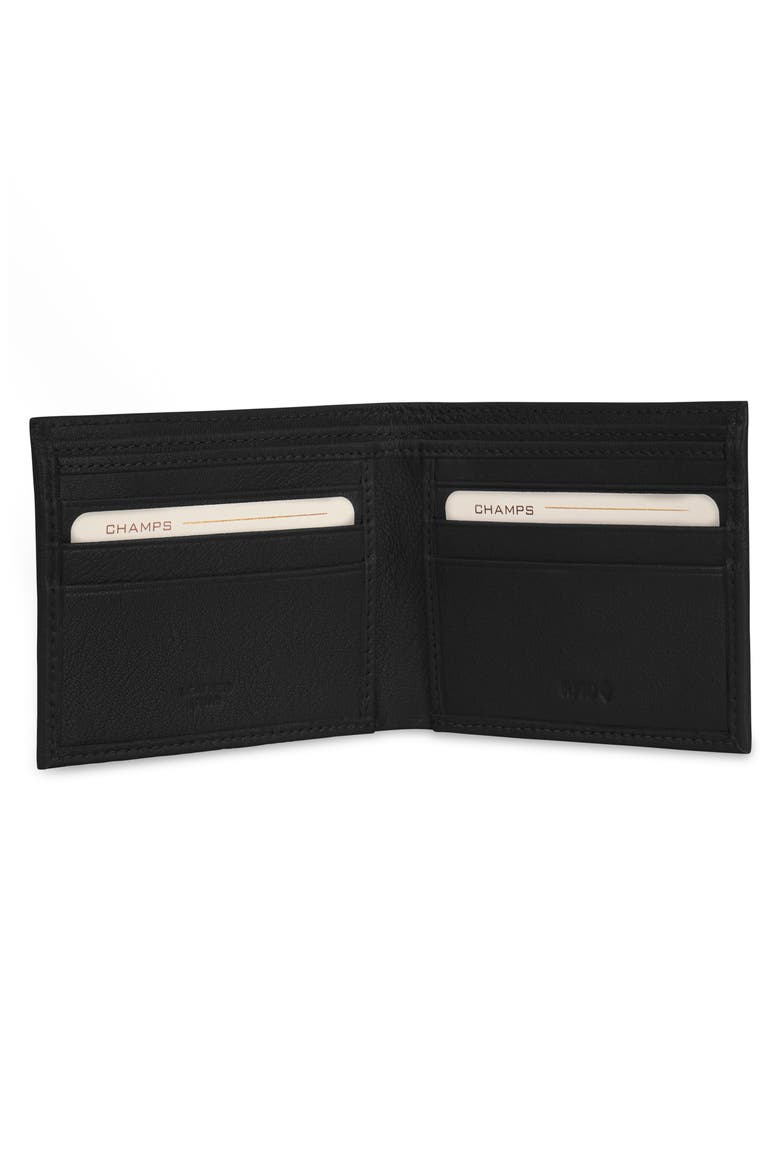 Onyx Leather RFID Bifold Wallet, Alternate, color, BLACK