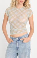 Good American The Mesh Baby Tee