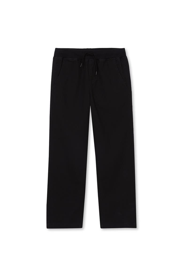 Boys Iron Knee Pull On Pants, Main, color, Black