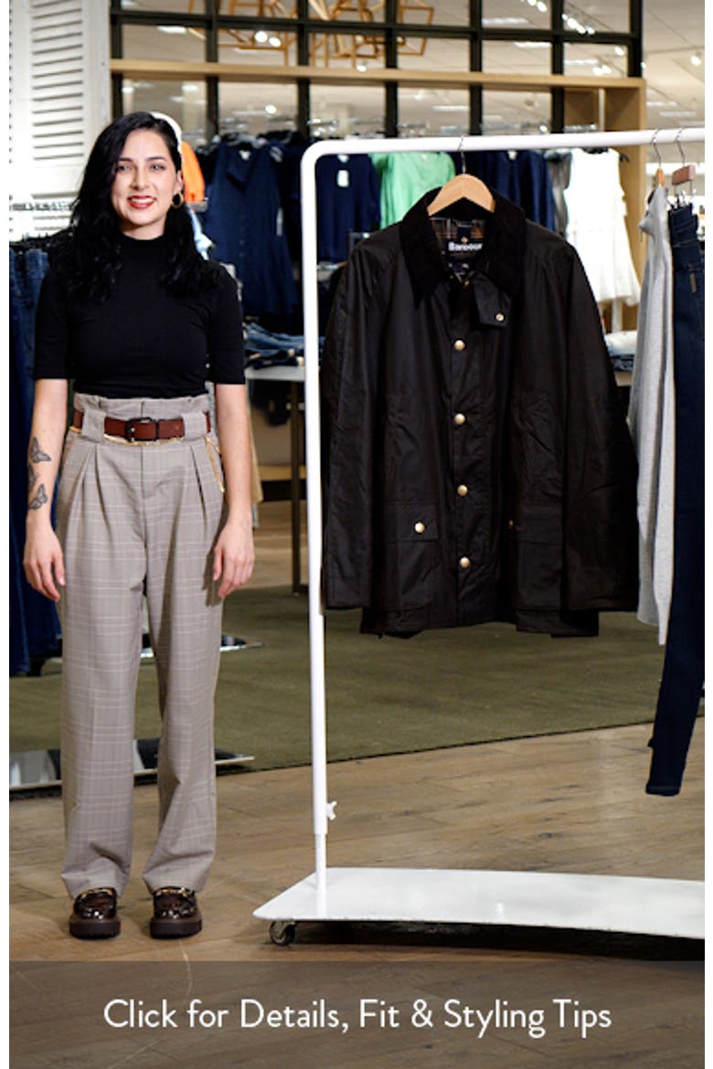 Ashby Corduroy Collar Water Resistant Waxed Cotton Jacket video