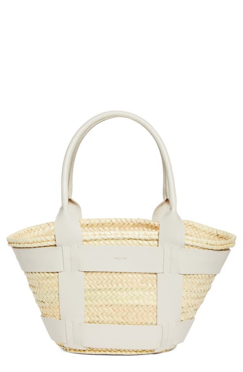 Demellier The Santorini Bucket Hat In Natural/off White