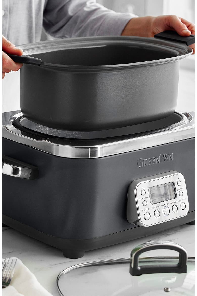 Elite 14-in-1 6-Quart Slow Cooker, Alternate, color, GRAPHITE