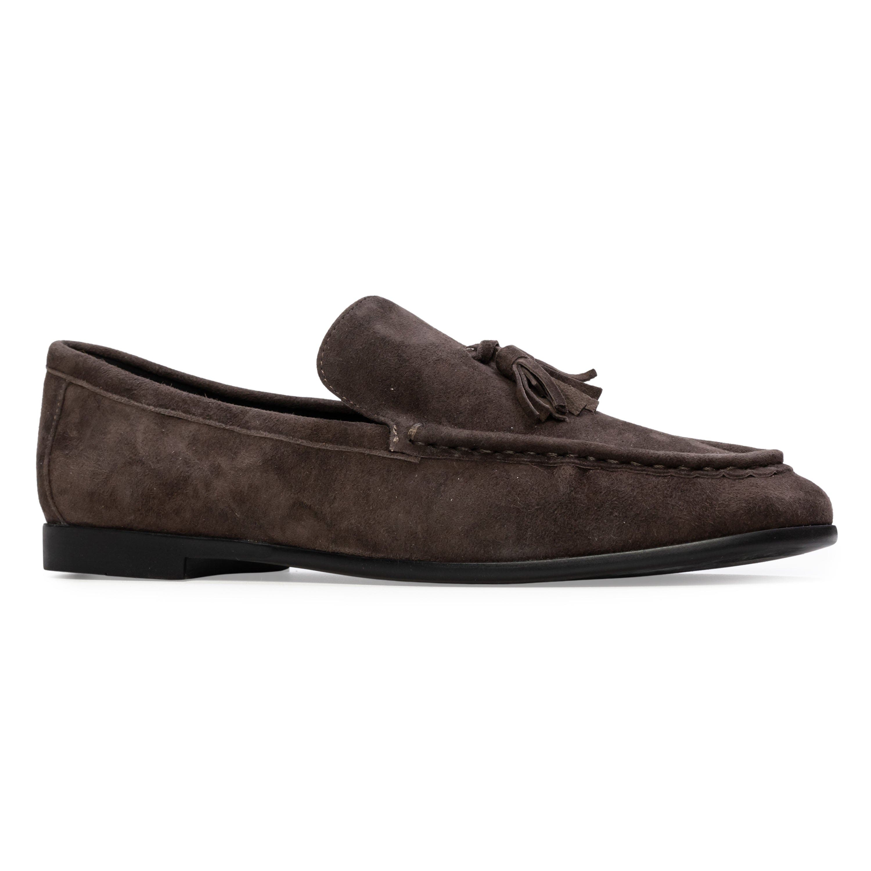 Finn Suede Loafer, Alternate, color, Hot Fudge Suede