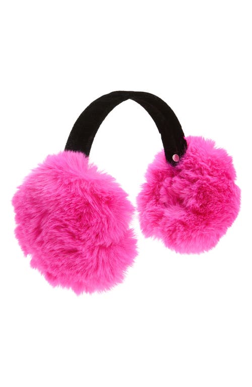 Surell Kids' Faux Fur Earmuffs In Pink