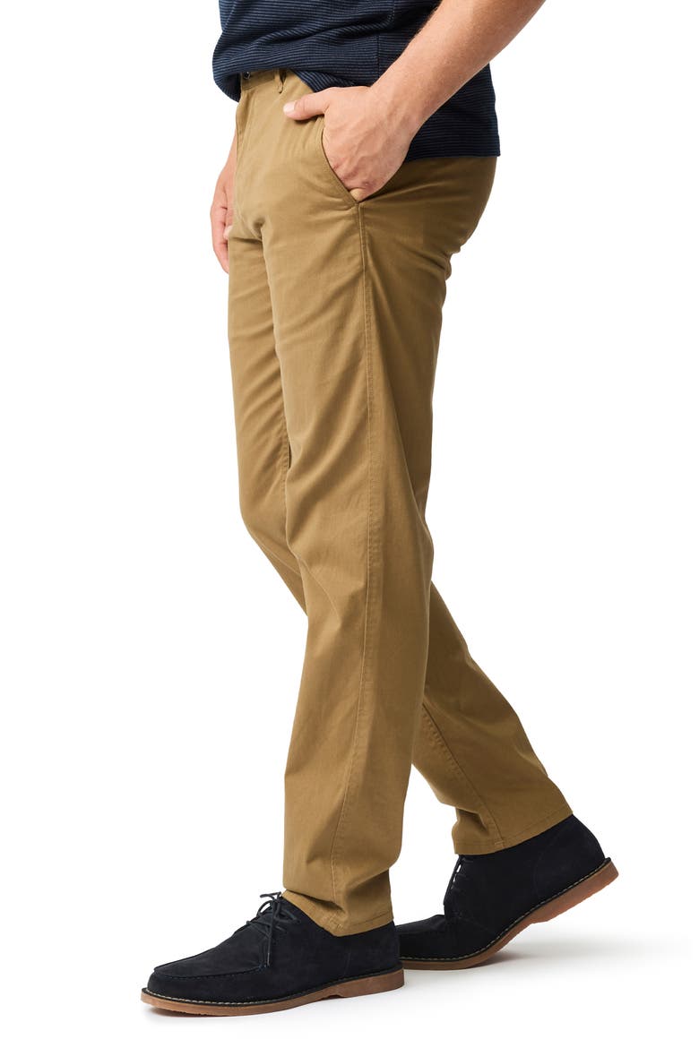 Thomas Road Stretch Cotton Flat Front Chinos, Alternate, color, CAMEL