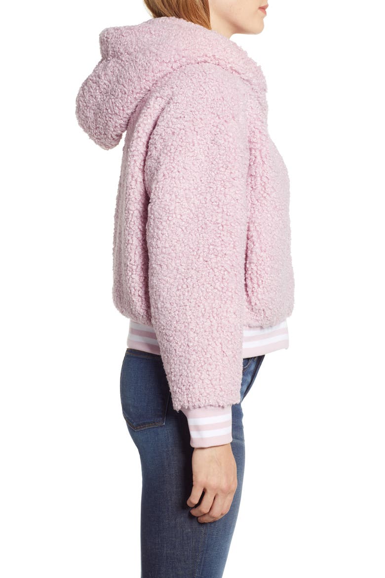 Frida Faux Fur Hooded Jacket, Alternate, color, WINSOME ORCHID 3741