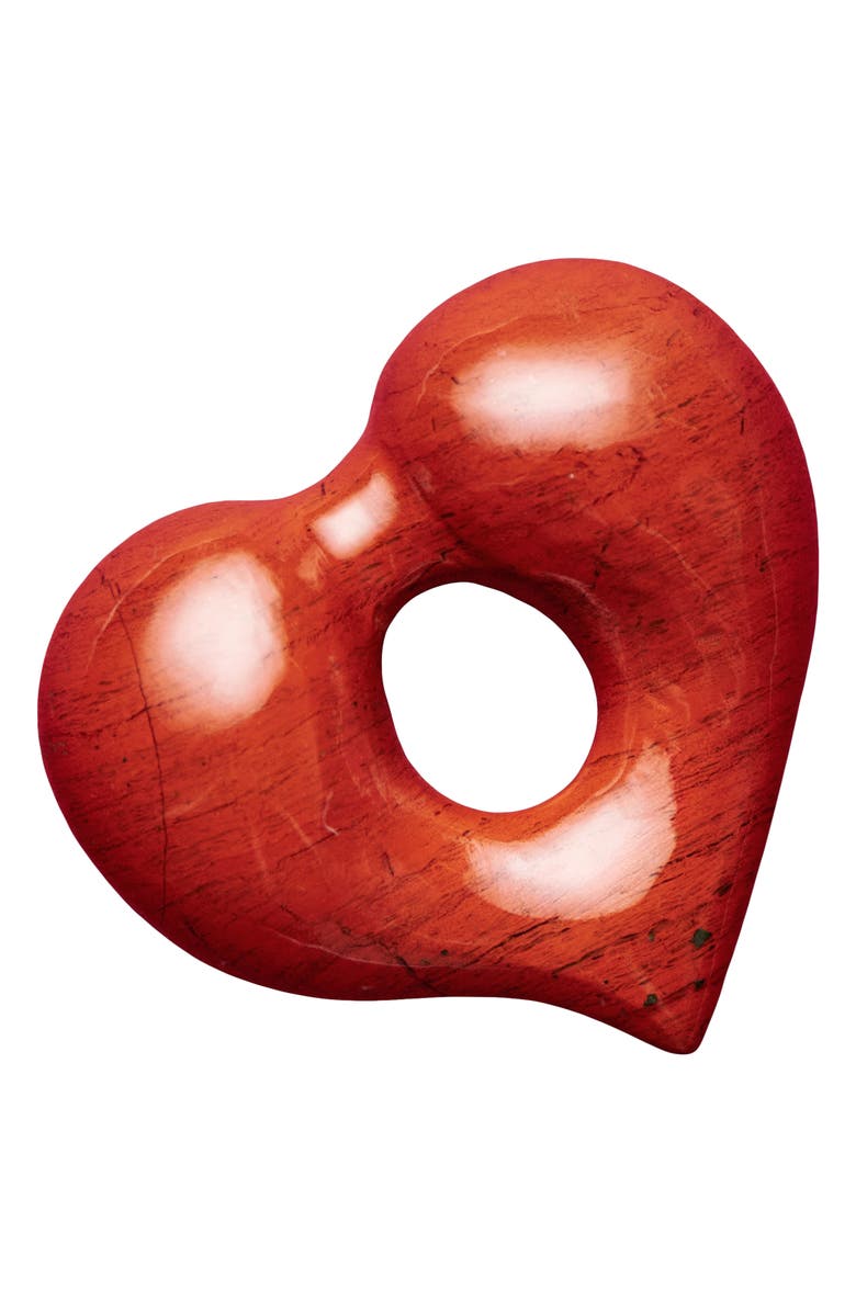 Missoma Molten Red Jasper Heart Cord Pendant Necklace, Alternate, color, Jasper