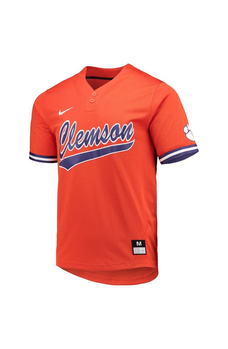 Nike Unisex Nike Orange Clemson Tigers Two-Button Replica Softball Jersey, Alternate, color, Orange