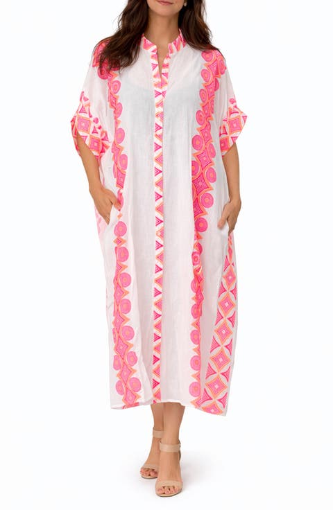 <p>Geometric Cotton Cover-Up</p>