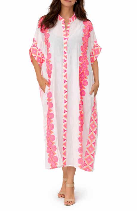 RANEES <p>Geometric Cotton Cover-Up</p>