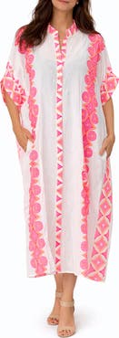 RANEES <p>Geometric Cotton Cover-Up</p>