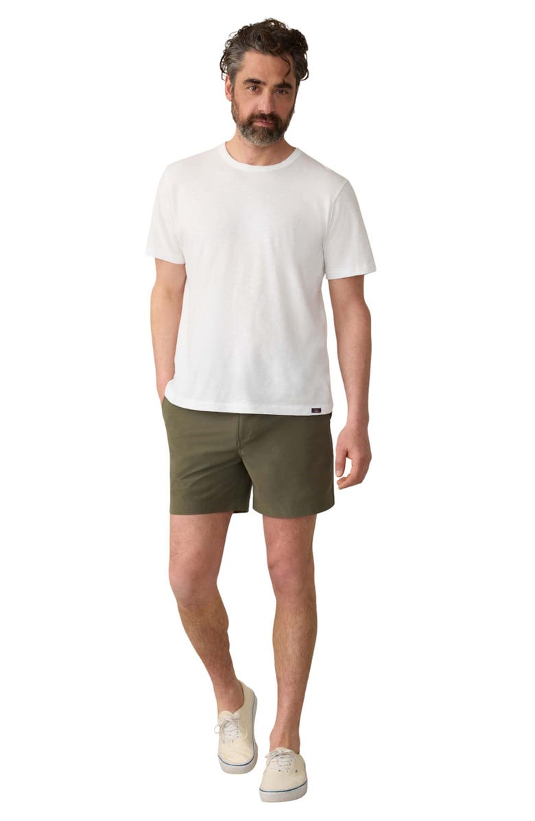 Faherty All Day 2.0 5-Inch Water Repellent Shorts, Alternate, color, Surplus Olive