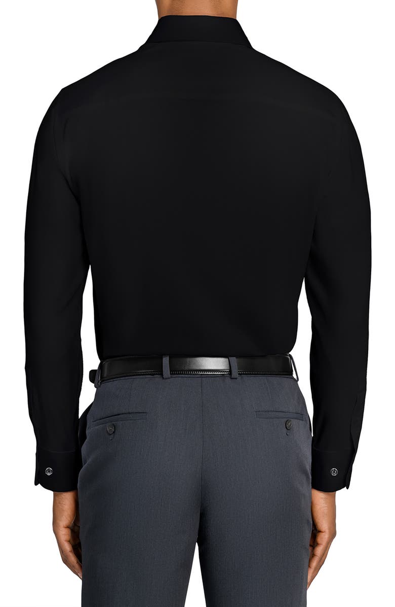 W.R.K Slim Fit Solid Reworked Dress Shirt, Alternate, color, Black