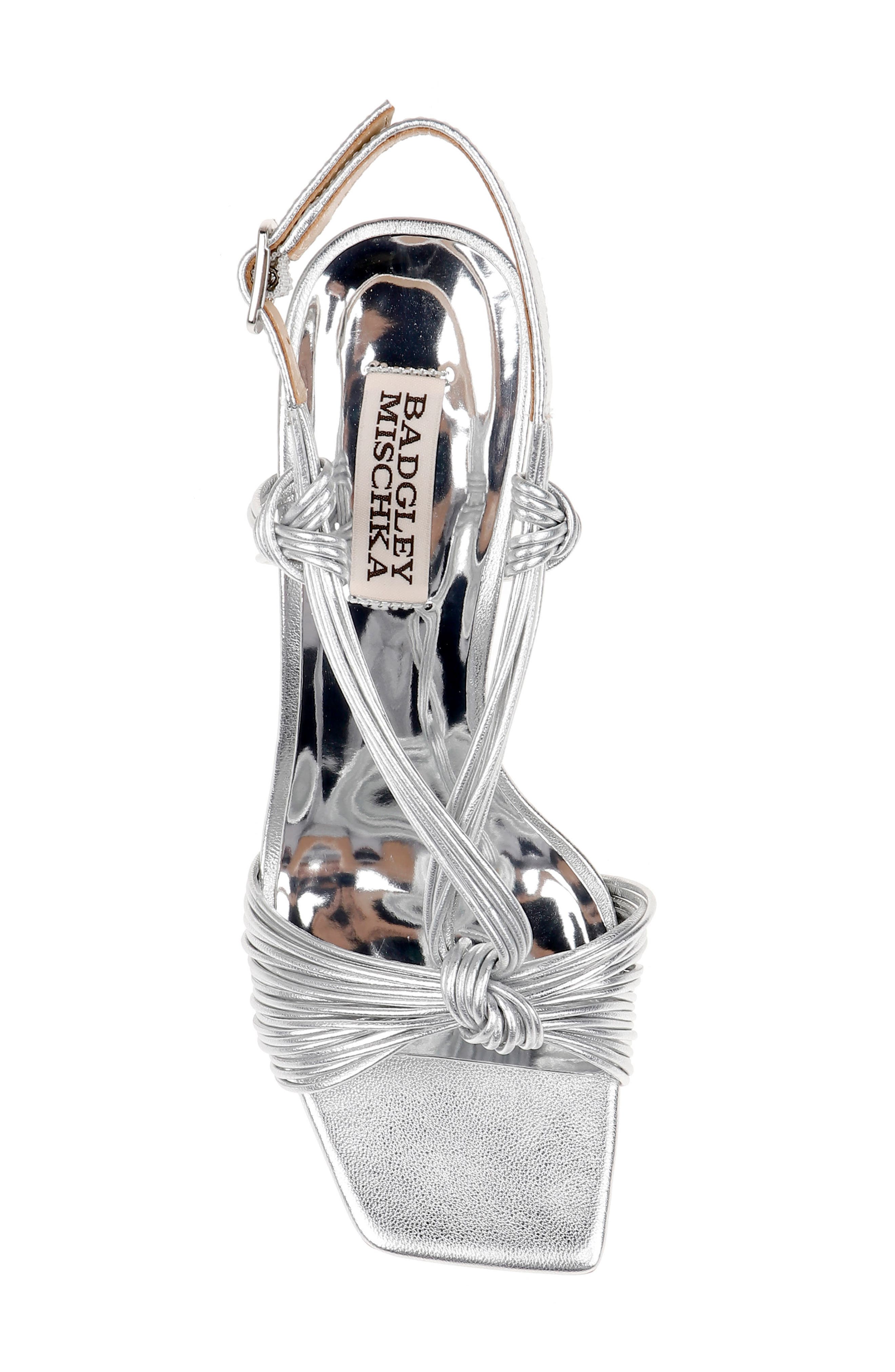 Badgley Mischka Collection Carmine High Shine Slingback Sandal, Alternate, color, 