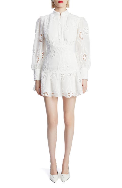 Remy Long Sleeve Floral Lace Minidress