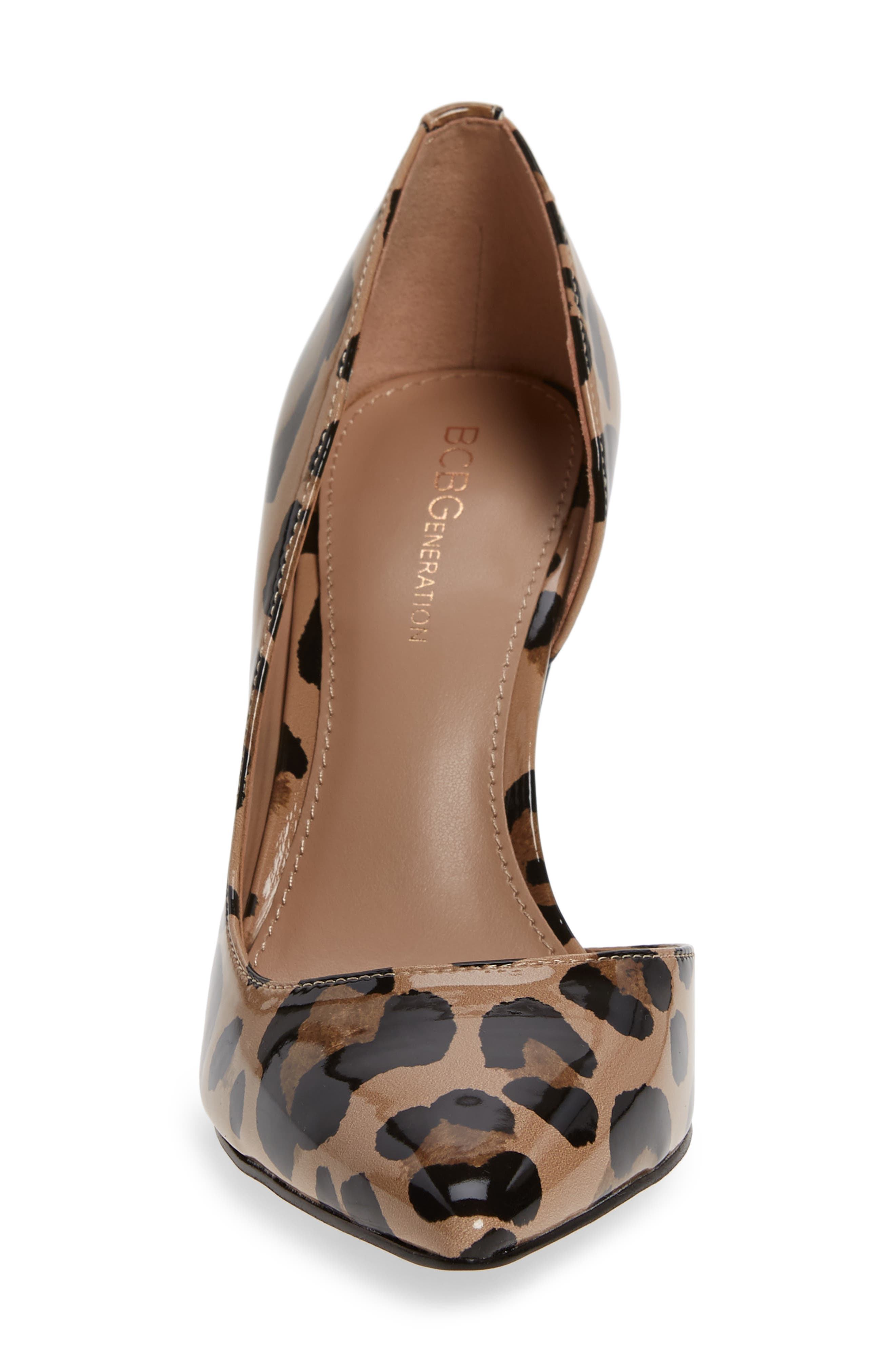 Lenny Half d'Orsay Pump, Alternate, color, BROWN MULTI PATENT LEATHER