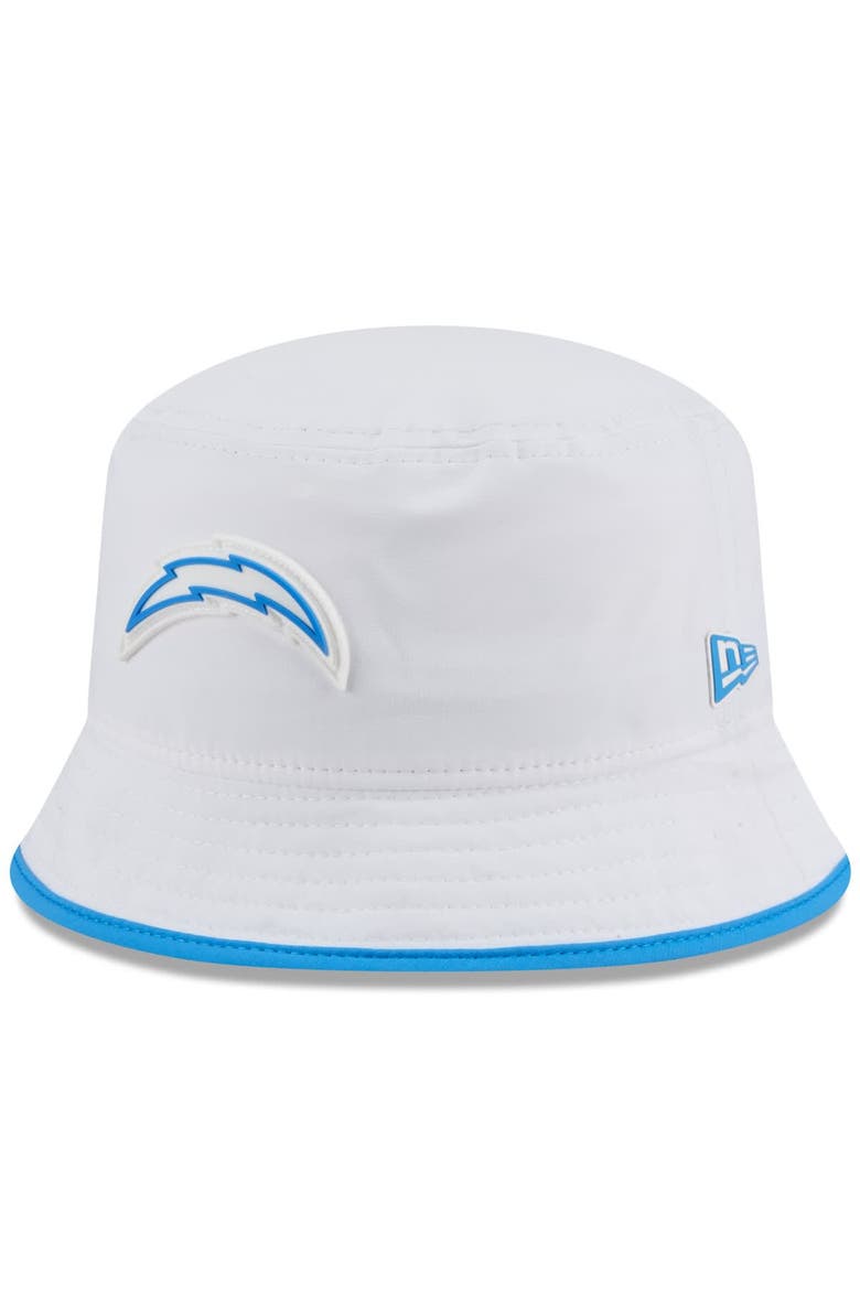 Men's New Era  White Los Angeles Chargers 2025 NFL Training Camp Stretch Bucket Hat, Main, color, White
