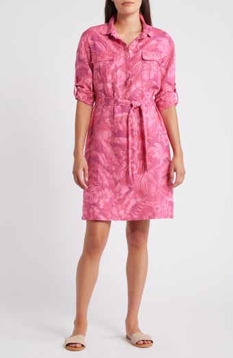 Tommy Bahama Paradise Palmera Tie Waist Shirtdress
