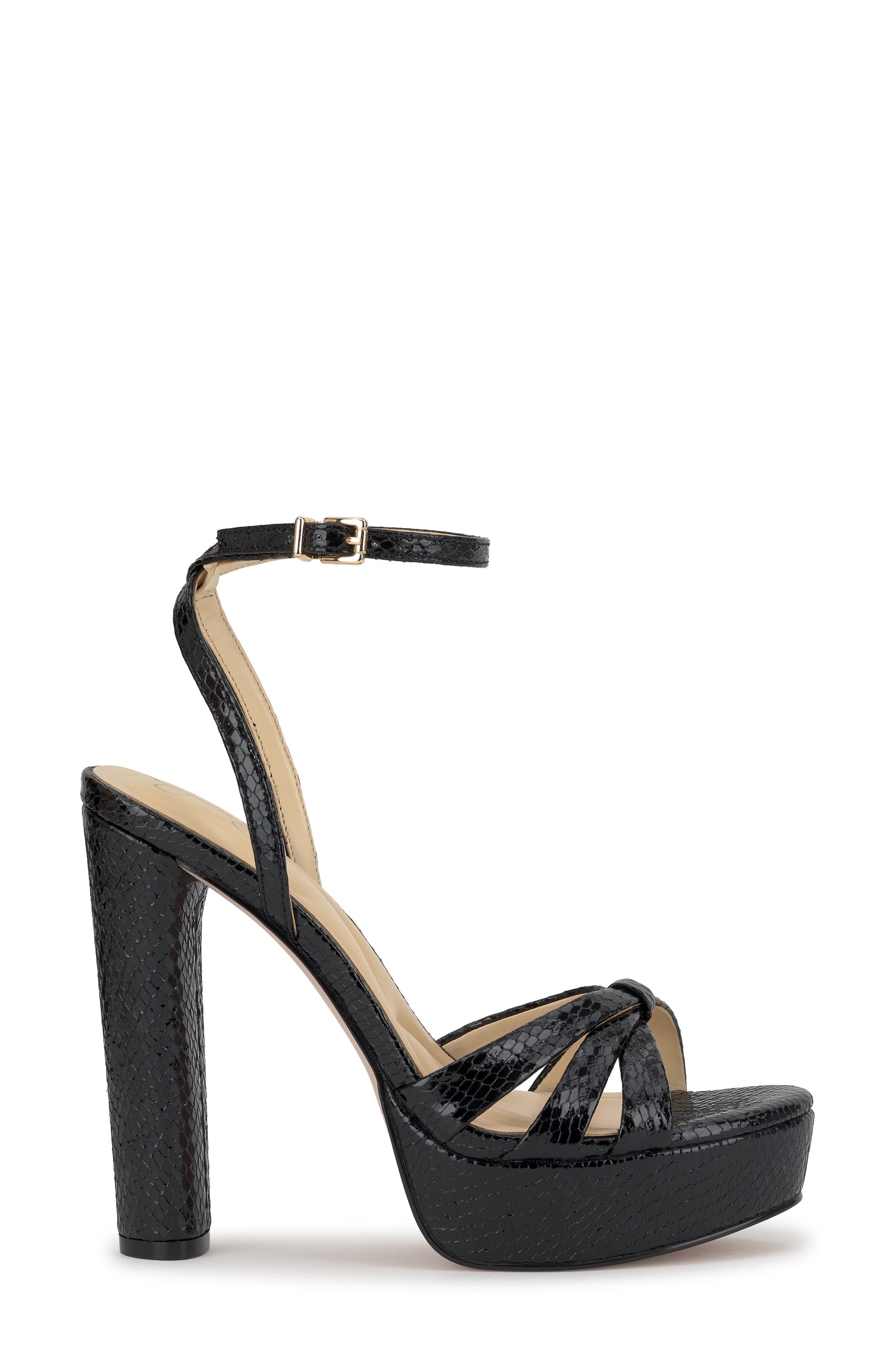Jessica Simpson Ilaria Ankle Strap Platform Sandal, Alternate, color, Black
